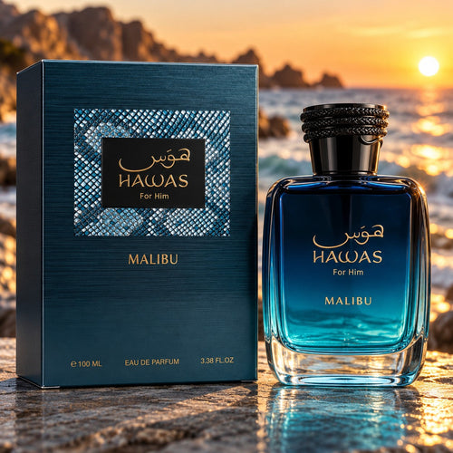 Rasasi Hawas for Him Malibu Eau de Parfum 3.4 oz